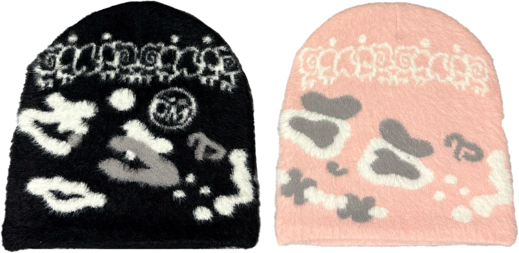 Obsidian + Bubble Gum 2.0 Satin-Lined Beanie
