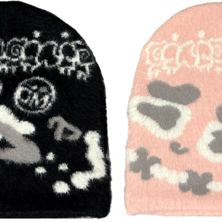 Obsidian + Bubble Gum 2.0 Satin-Lined Beanie